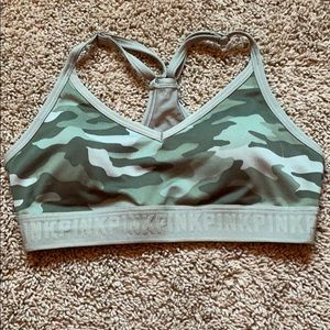 VS Pink camo sports bra